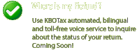 Peace of Mind Let a tax professional do your taxes. Doing your taxes with KBO will give you peace of mind
